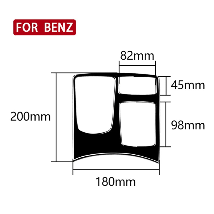 Luxury Decorative Sticker for Mercedes-Benz GLE, GLS & M-Class Armrest - Enhance Your Interior Style