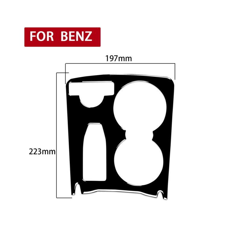Mercedes-Benz C-Class W204 Gear Panel Decorative Sticker (2007-2014) - Left Drive, Piano Black Finish