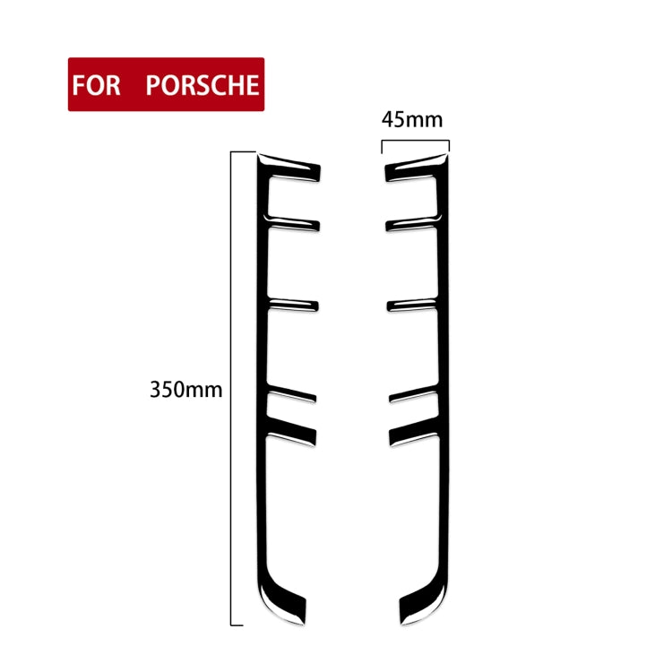 Stylish Decorative Button Frame Stickers for Porsche Panamera (2010-2016) - Universal Fit for Left and Right Drive