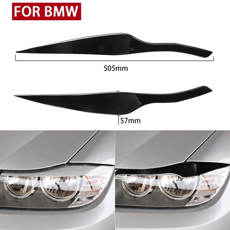 Pair Car Lamp Eyebrow Soft Decorative Sticker for BMW 3 Series E90 2005-2012