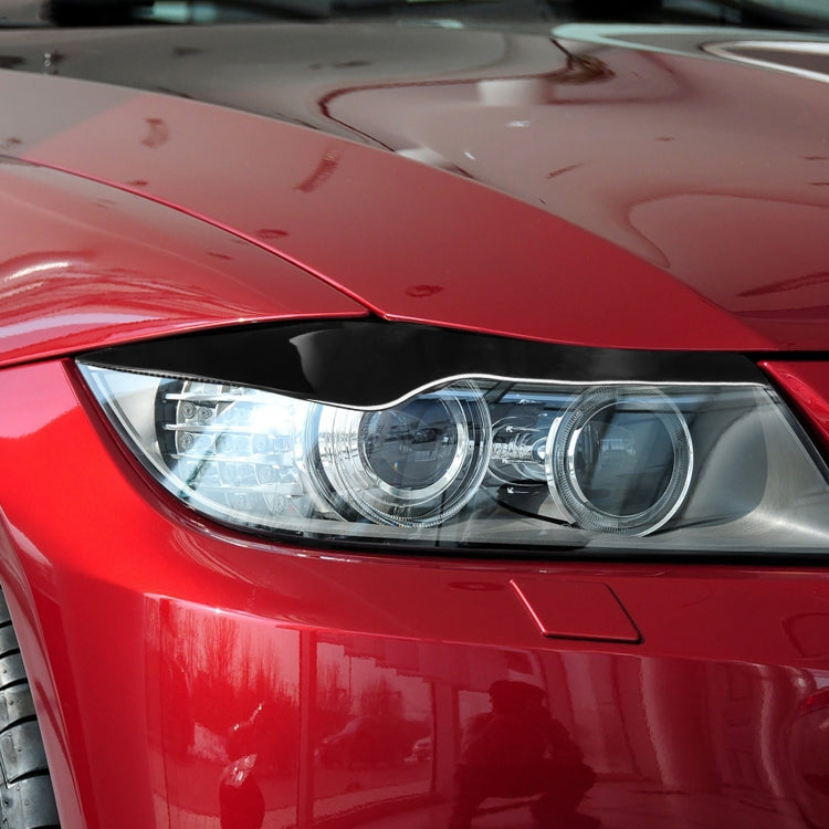Pair Car Lamp Eyebrow Soft Decorative Sticker for BMW 3 Series E90 2005-2012
