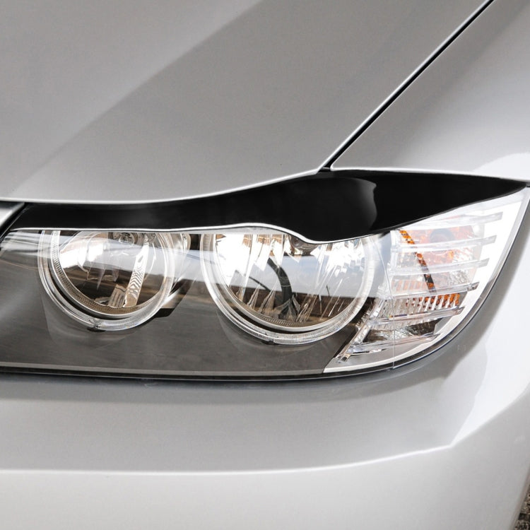 Pair Car Lamp Eyebrow Soft Decorative Sticker for BMW 3 Series E90 2005-2012