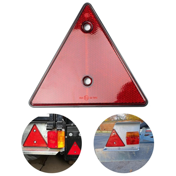 Trucks Trailers RV Triangular Red Reflector, Red Reflector