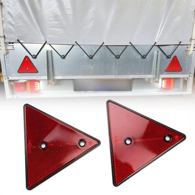 Trucks Trailers RV Triangular Red Reflector, Red Reflector