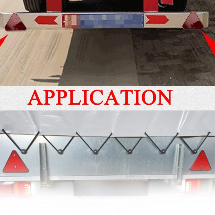 Trucks Trailers RV Triangular Red Reflector, Red Reflector