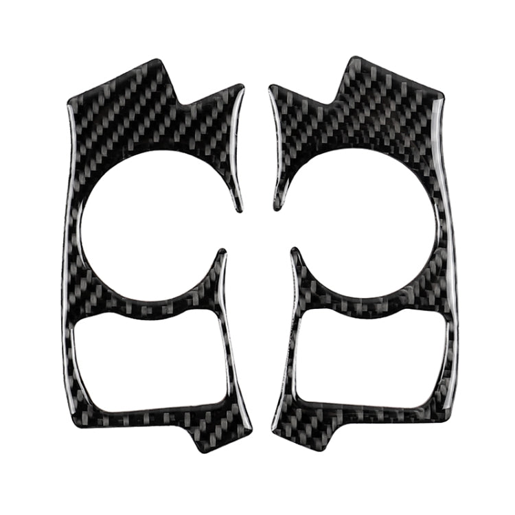 Car Carbon Fiber Steering Wheel Button Decorative Sticker for Lexus IS250 NX200 200t 300h 2013-2020, B Style