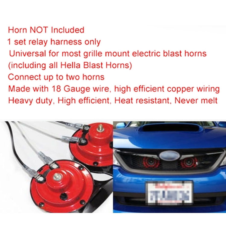 24V Horn Wiring Harness Relay Kit for Car Truck Grille Mount Blast Tone Horns