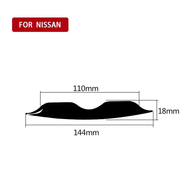 Nissan 370Z Z34 2009- Stylish Piano Black AC Adjustment Trim Stripes - Left & Right Drive Universal Fit