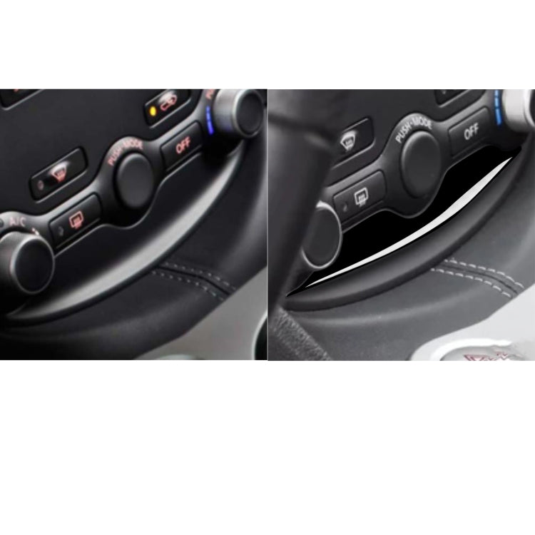 Nissan 370Z Z34 2009- Stylish Piano Black AC Adjustment Trim Stripes - Left & Right Drive Universal Fit