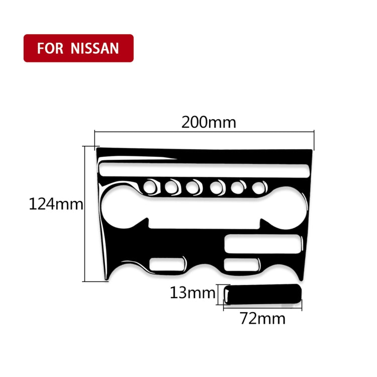 Nissan 370Z Z34 2009- Stylish 2-in-1 Car AC Control Panel Trim Sticker - Universal Fit for Left & Right Drive