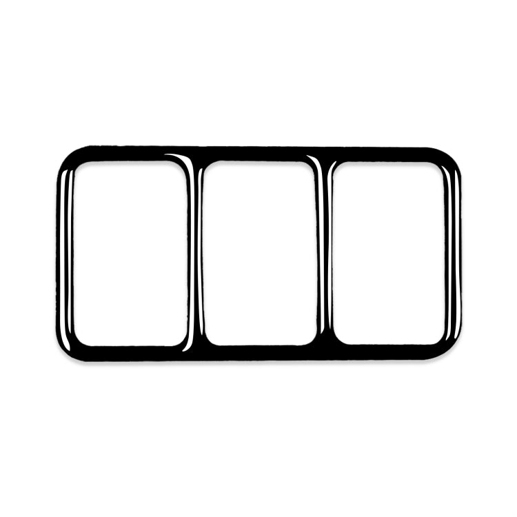Nissan 370Z Z34 2009- Custom Piano Black Heating Button Frame Decorative Stickers for Left and Right Drive