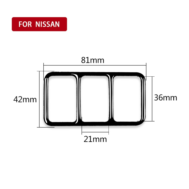 Nissan 370Z Z34 2009- Custom Piano Black Heating Button Frame Decorative Stickers for Left and Right Drive