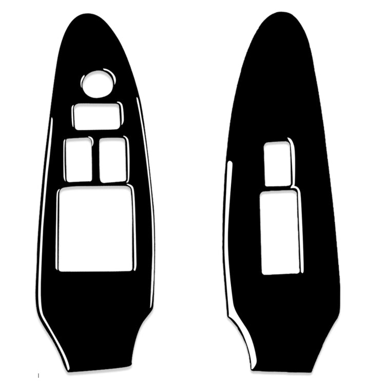 Nissan 370Z Z34 2009- Stylish 2-in-1 Car Window Lift Panel with Decorative Hole Sticker - Left Drive