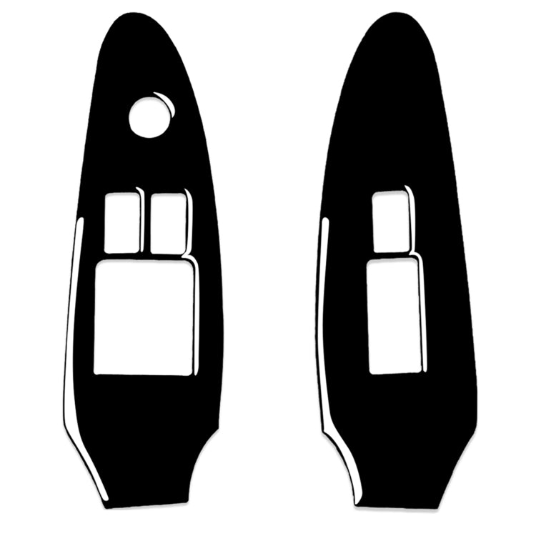 Nissan 370Z Z34 2009- Stylish 2-in-1 Window Lift Panel Trim Sticker for Left-Hand Drive