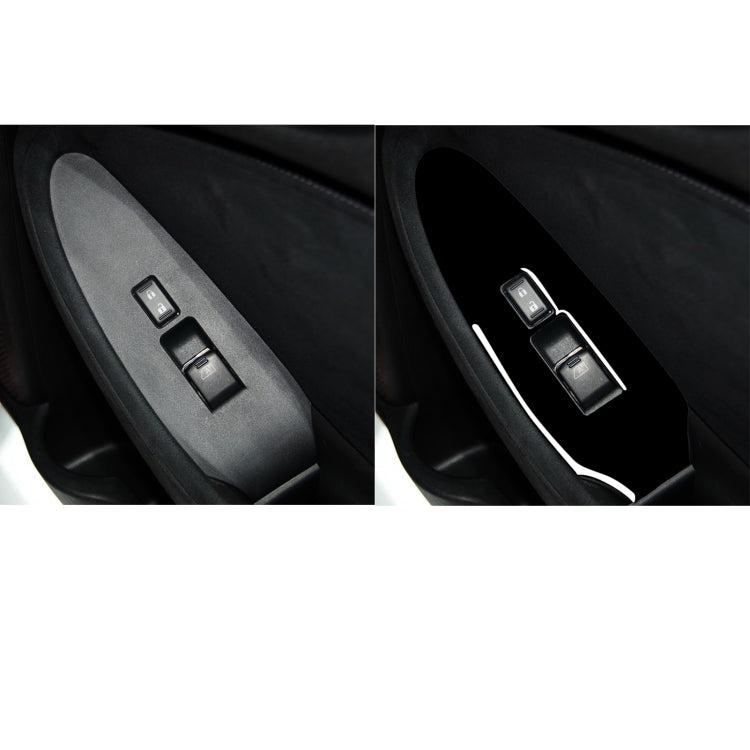 Nissan 370Z Z34 2009- Stylish 2-in-1 Window Lift Panel Trim Sticker for Left-Hand Drive