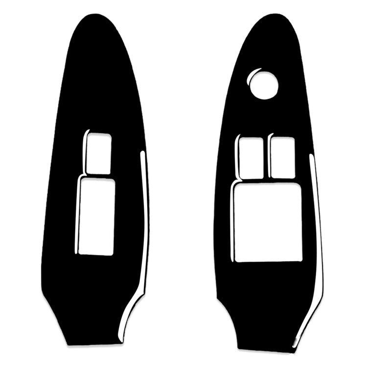 Nissan 370Z Z34 2009- Custom 2-in-1 Window Lift Panel Trim Sticker - Right-Hand Drive
