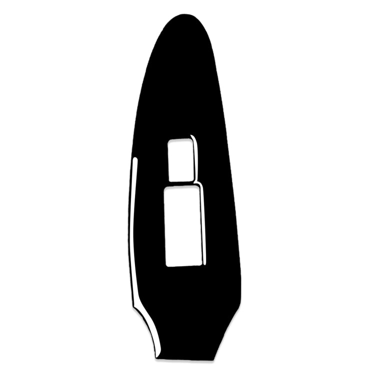 Nissan 370Z Z34 2009- Co-Driver Side Door Lift Panel Decorative Sticker - Premium Piano Black Finish
