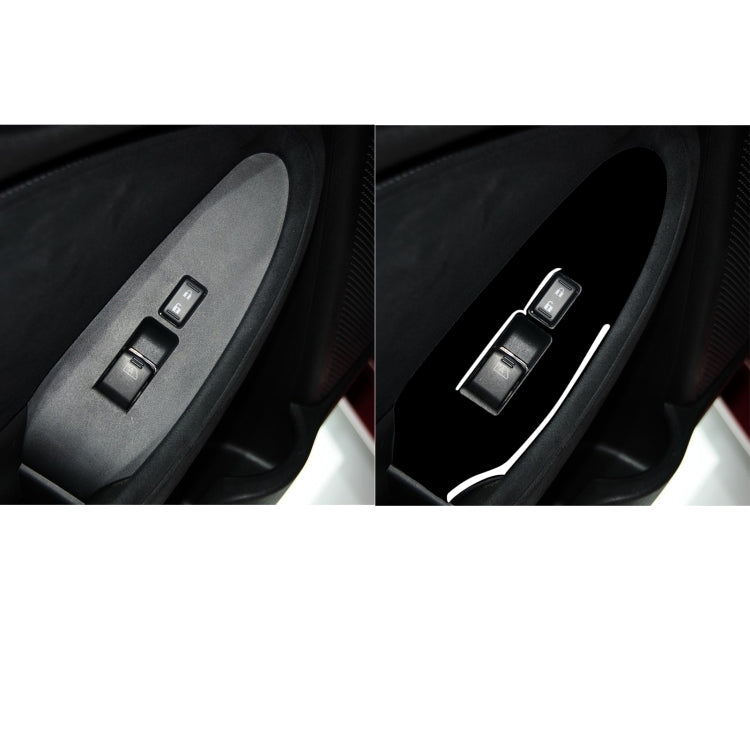 Nissan 370Z Z34 2009- Co-Driver Side Door Lift Panel Decorative Sticker - Stylish Piano Black Finish