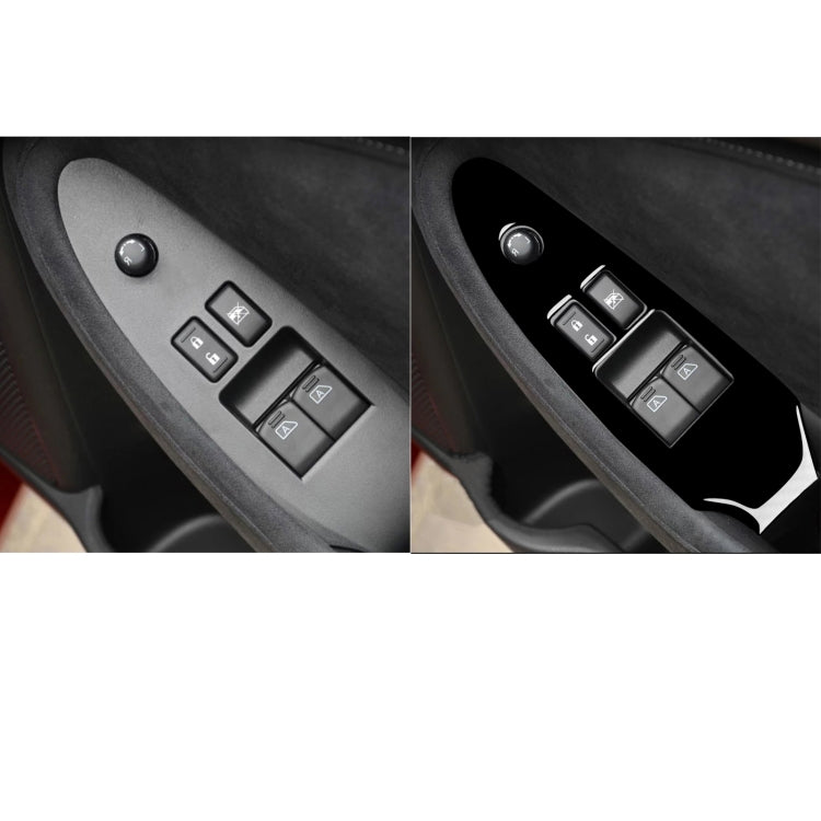 Nissan 370Z Z34 2009- Driver Side Door Lift Panel Decorative Sticker - Premium Piano Black Finish