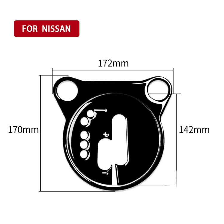 Nissan 370Z Z34 2009- Custom 2-in-1 Automatic Gear Shift Panel Sticker - Left Drive Decor