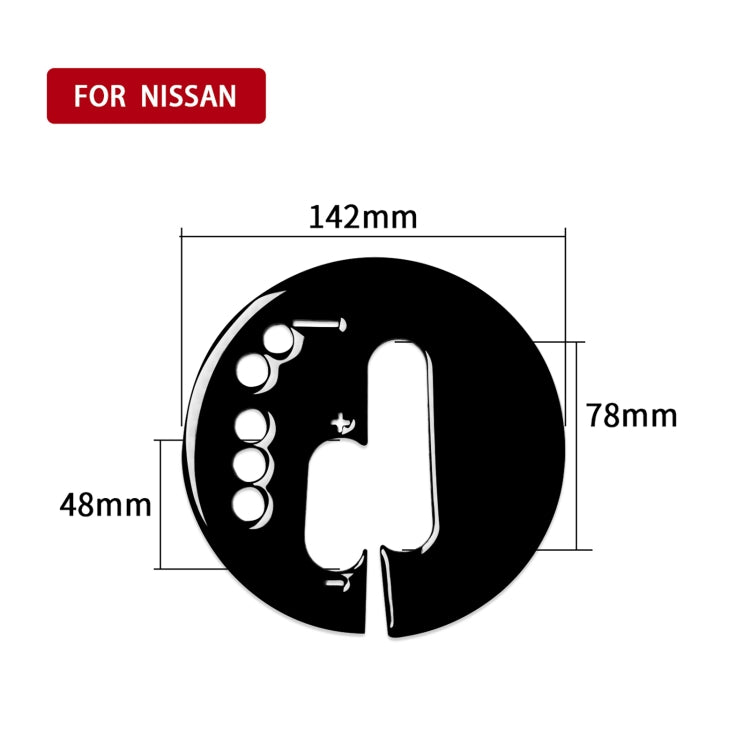 Nissan 370Z Z34 2009- Stylish Automatic Transmission Panel Trim Sticker - Left Drive