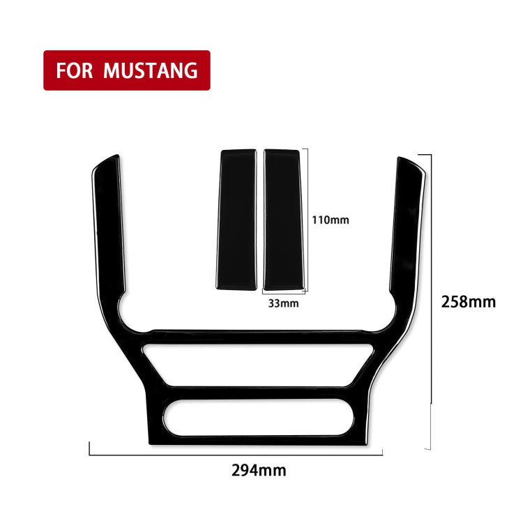 Ford Mustang 2015-2020 Custom Control Panel Trim Stickers - Universal Fit for Left and Right Drive