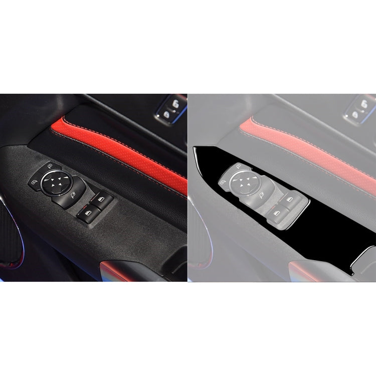 Stylish ABS Decorative Window Lift Sticker for Ford Mustang (2015-2020) - Right Hand Drive