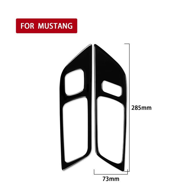 Stylish ABS Decorative Sticker for Ford Mustang 2015-2020 Door Handle Panel, Left Drive