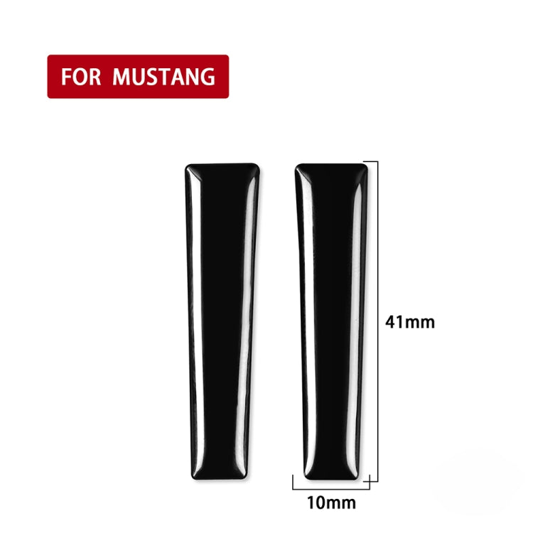 Stylish ABS Gear Handle Decorative Stickers for Ford Mustang 2015-2020 - Universal Fit for Left and Right Drive