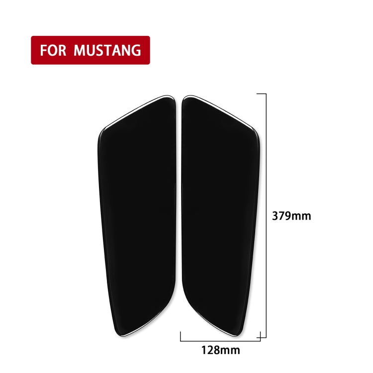 Stylish ABS Decorative Stickers for Ford Mustang 2015-2020 Rear Door Panels - Left & Right Universal Fit