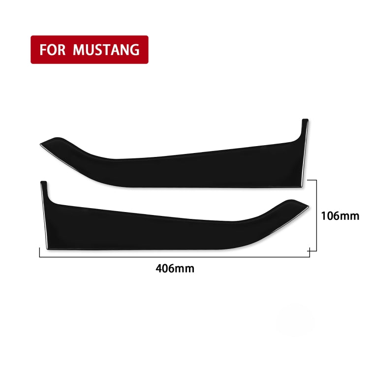 Stylish ABS Decorative Stickers for 2015-2020 Ford Mustang Front Door Panels - Universal Fit for Left and Right Drive
