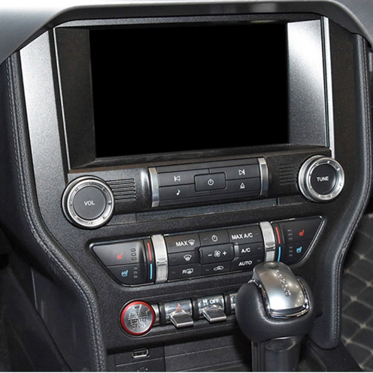 Stylish ABS Decorative Stickers for Ford Mustang 2015-2020 CD Panel – Left & Right Drive