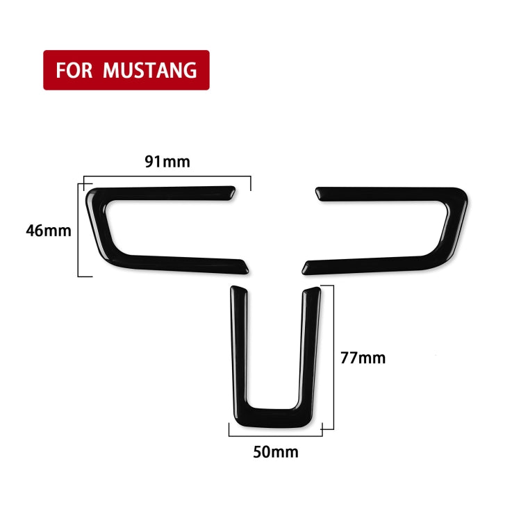 Ford Mustang 2015-2020 Steering Wheel Button Frame Decorative Trim - Universal Fit for Left and Right Drive