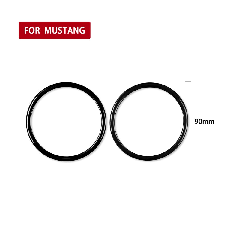Stylish ABS Decorative Horn Ring Stickers for Ford Mustang (2015-2020) – Universal Left & Right Drive Design