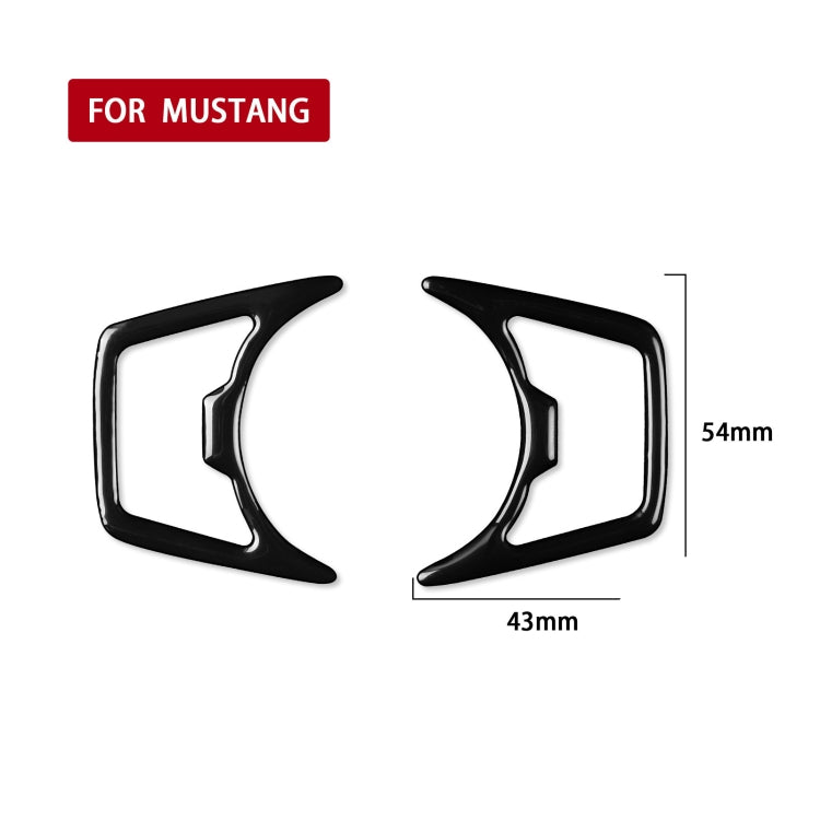 Stylish ABS Headlight Trim Stickers for Ford Mustang 2015-2020, Universal Fit for Left and Right Drive