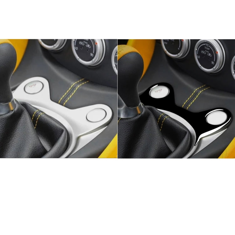 Sleek Piano Black ABS Decorative Gear Console Stickers for Nissan 370Z Z34 (2009+) - Universal Fit