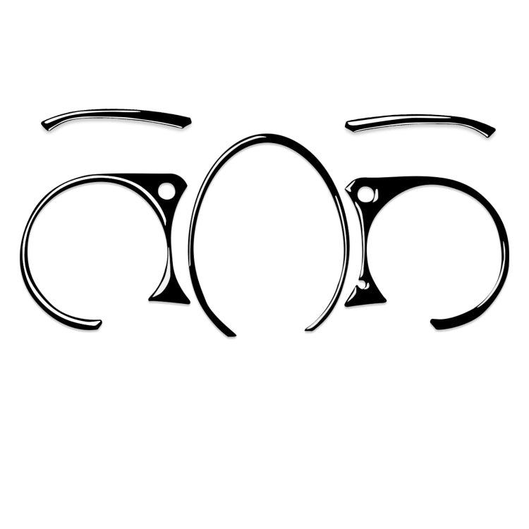 Nissan 370Z Z34 2009- 5-in-1 Stylish Dashboard Decoration Sticker for Left & Right Drive