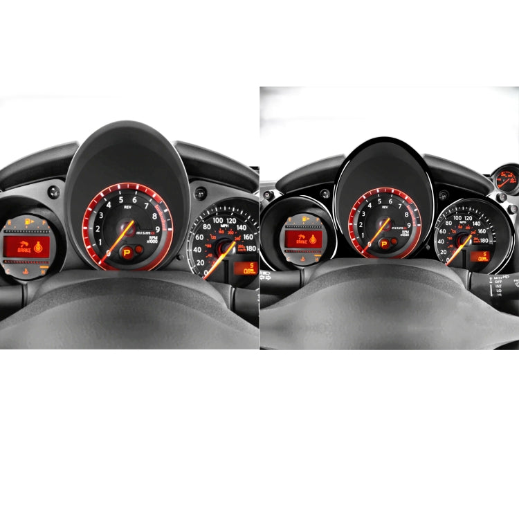 Stylish Piano Black Dashboard Trim Stickers for Nissan 370Z Z34 (2009 Onwards) - Left & Right Drive Universal Fit