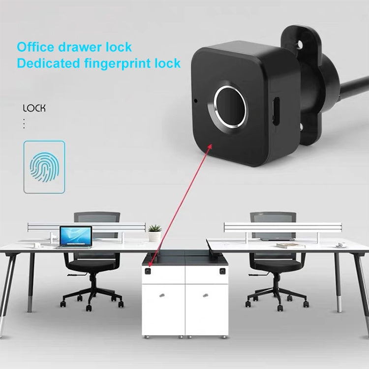BP01-B Micro USB Charging Triple Drawer Right Hand Unlocking Smart Semiconductor Fingerprint Lock