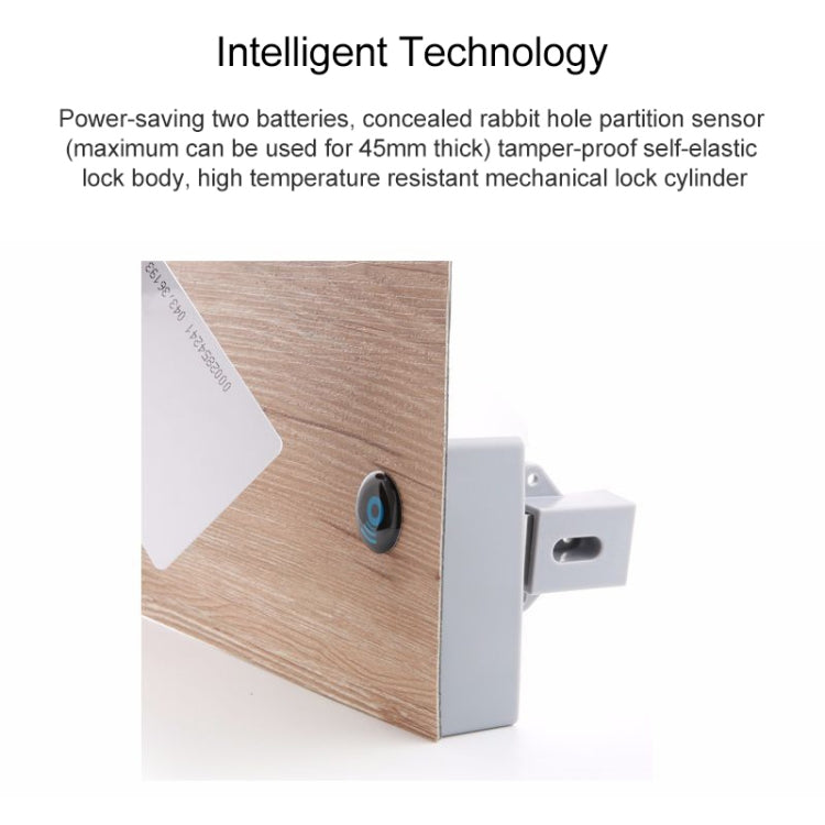 T3 ABS Magnetic Card Induction Lock Invisible Single Open Cabinet Door Lock