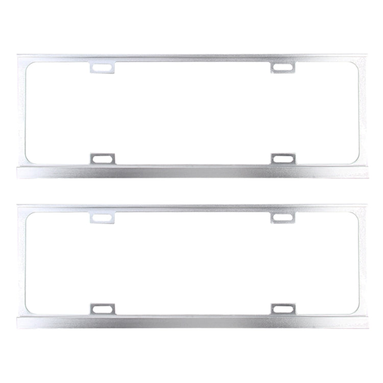 2 PCS Car License Plate Frames Car Styling License Plate Frame Magnesium Alloy Universal License Plate Holder Car Accessories, Magnesium Alloy License Plate Holder, Magnesium Alloy
