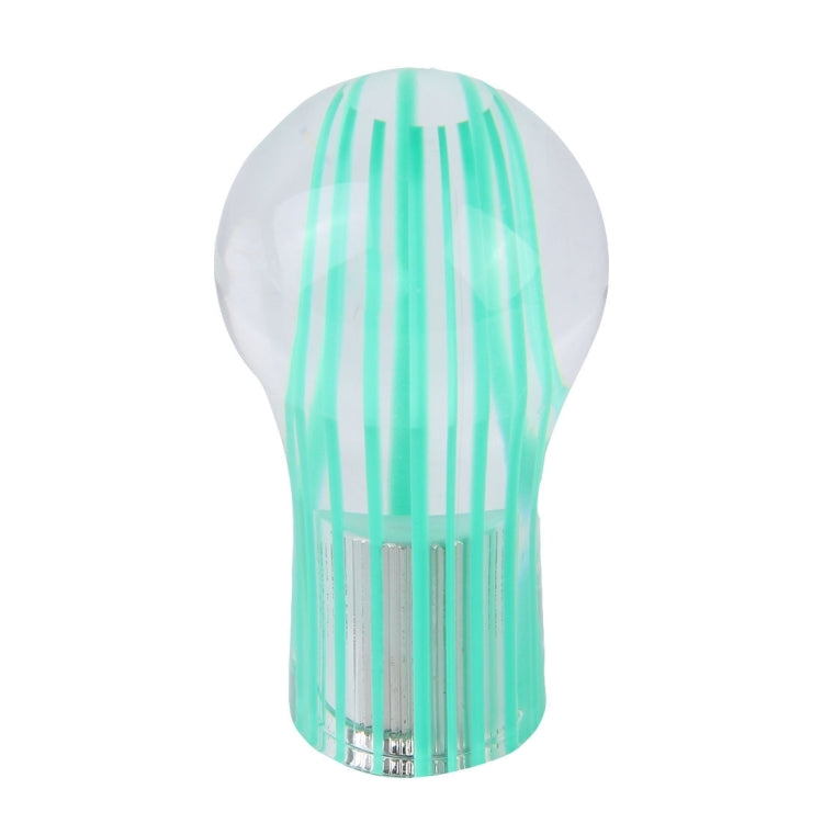 Illuminated Crystal Gear Shift Knob with Dual LED Lights - Green & Blue (8.2 x 4.5 x 3.0 cm)