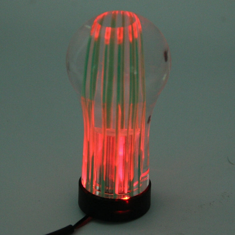 Illuminated Crystal Gear Shift Knob with Dual LED Lights - Green & Blue (8.2 x 4.5 x 3.0 cm)