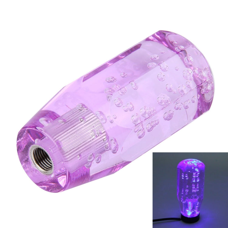 Illuminated Crystal Gear Shift Knob with LED Magic Lamp Base - Red & Blue, 10cm x 4.5cm x 3.2cm