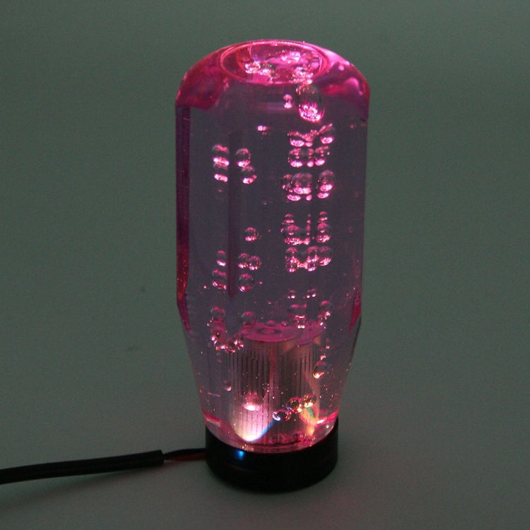 Illuminated Crystal Gear Shift Knob with LED Magic Lamp Base - Red & Blue, 10cm x 4.5cm x 3.2cm