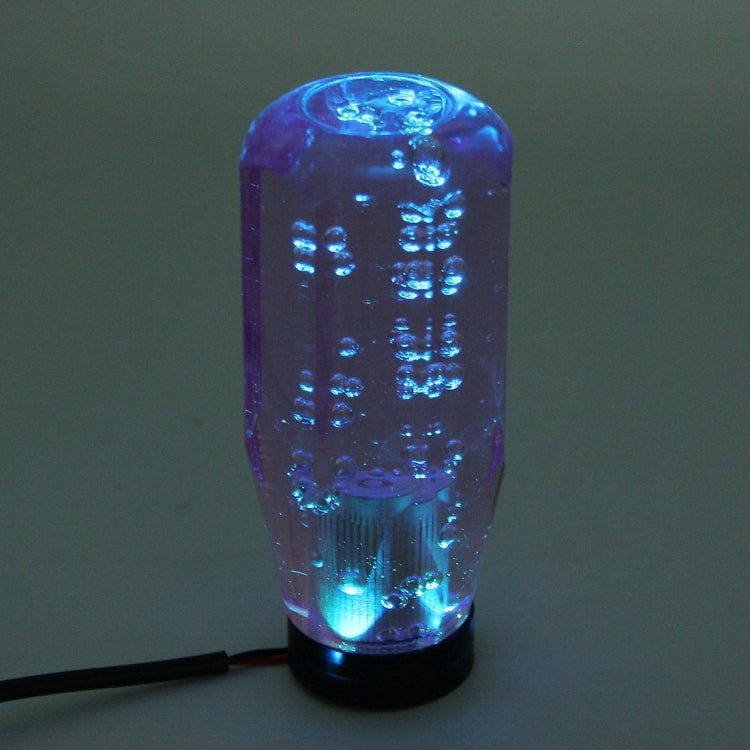 Illuminated Crystal Gear Shift Knob with LED Magic Lamp Base - Red & Blue, 10cm x 4.5cm x 3.2cm