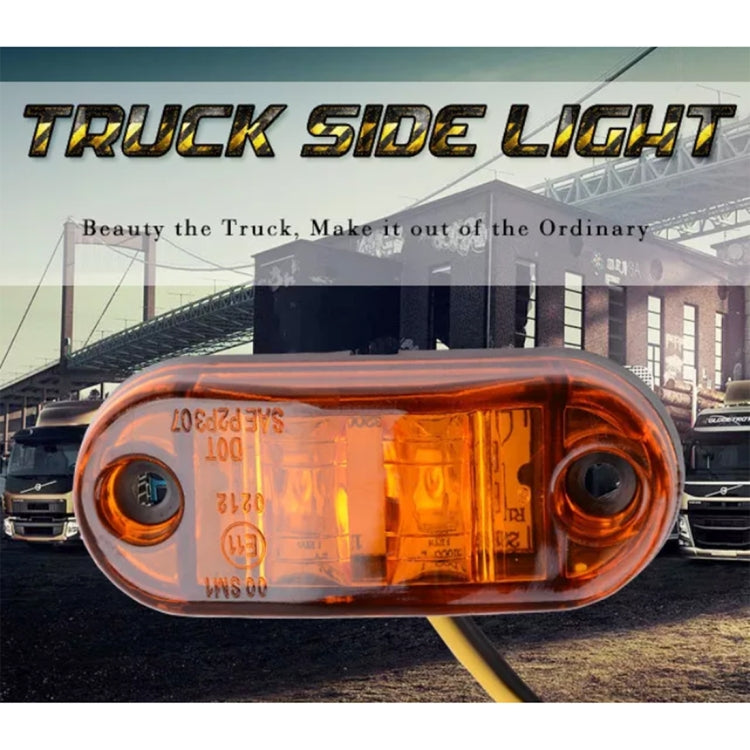 10 PCS Car Truck Trailer Piranha LED Side Marker Indicator Lights Bulb Lamp, Light Color: Yellow