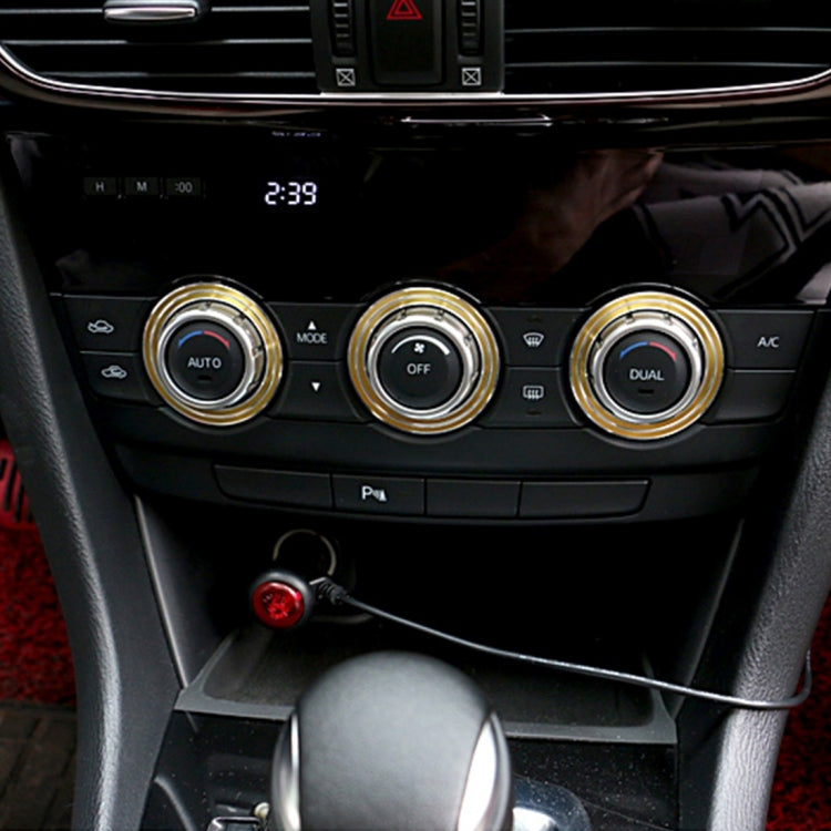 Sleek Aluminium Air Conditioning Knob Upgrade Set for ATENZA Vehicles