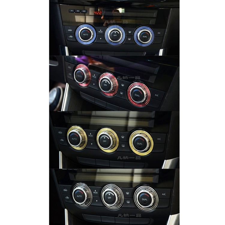 Sleek Aluminium Air Conditioning Knob Upgrade Set for ATENZA Vehicles