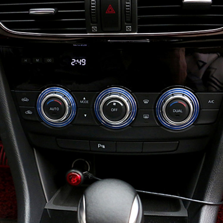 Sleek Aluminium Air Conditioning Knob Upgrade Set for ATENZA Vehicles